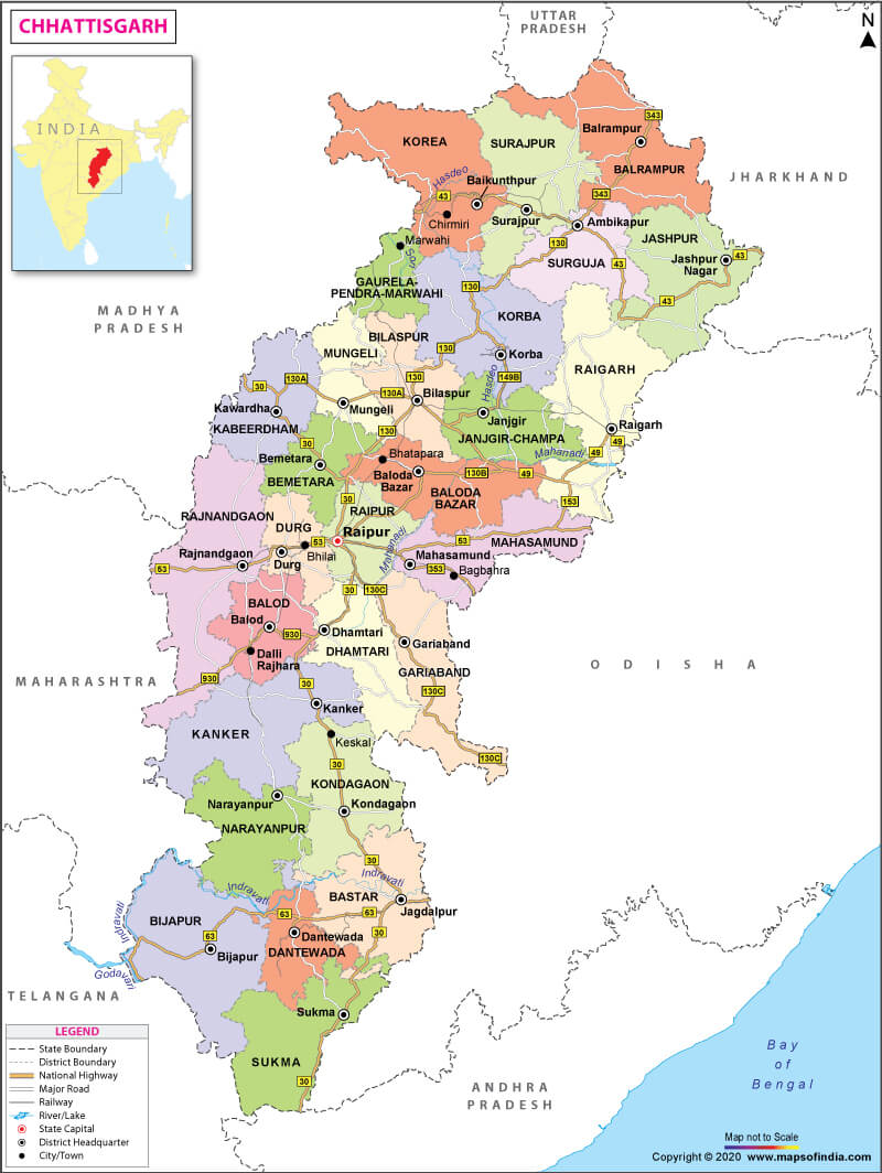 chhattisgarh-map