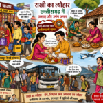 राखी के रंग में रंगा छत्तीसगढ़, गांव से शहर तक भाई-बहन के प्रेम का उत्सव